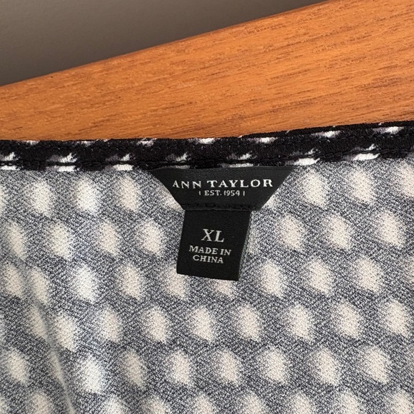 New Ann Taylor Fixed Wrap Front Long-Sleeve Top - Picture 2 of 6